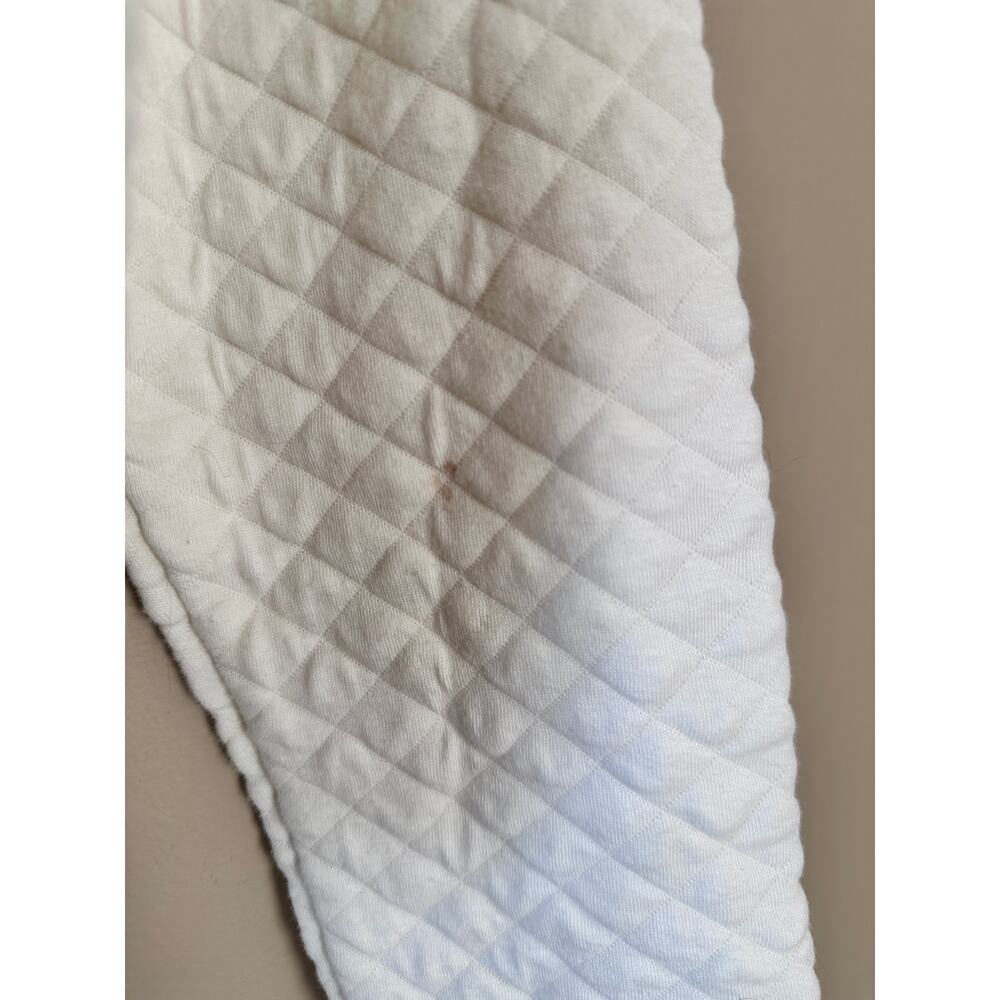 Banana Republic Cream Quilted Pullover Crewneck Cropped Top - Picture 3 of 4
